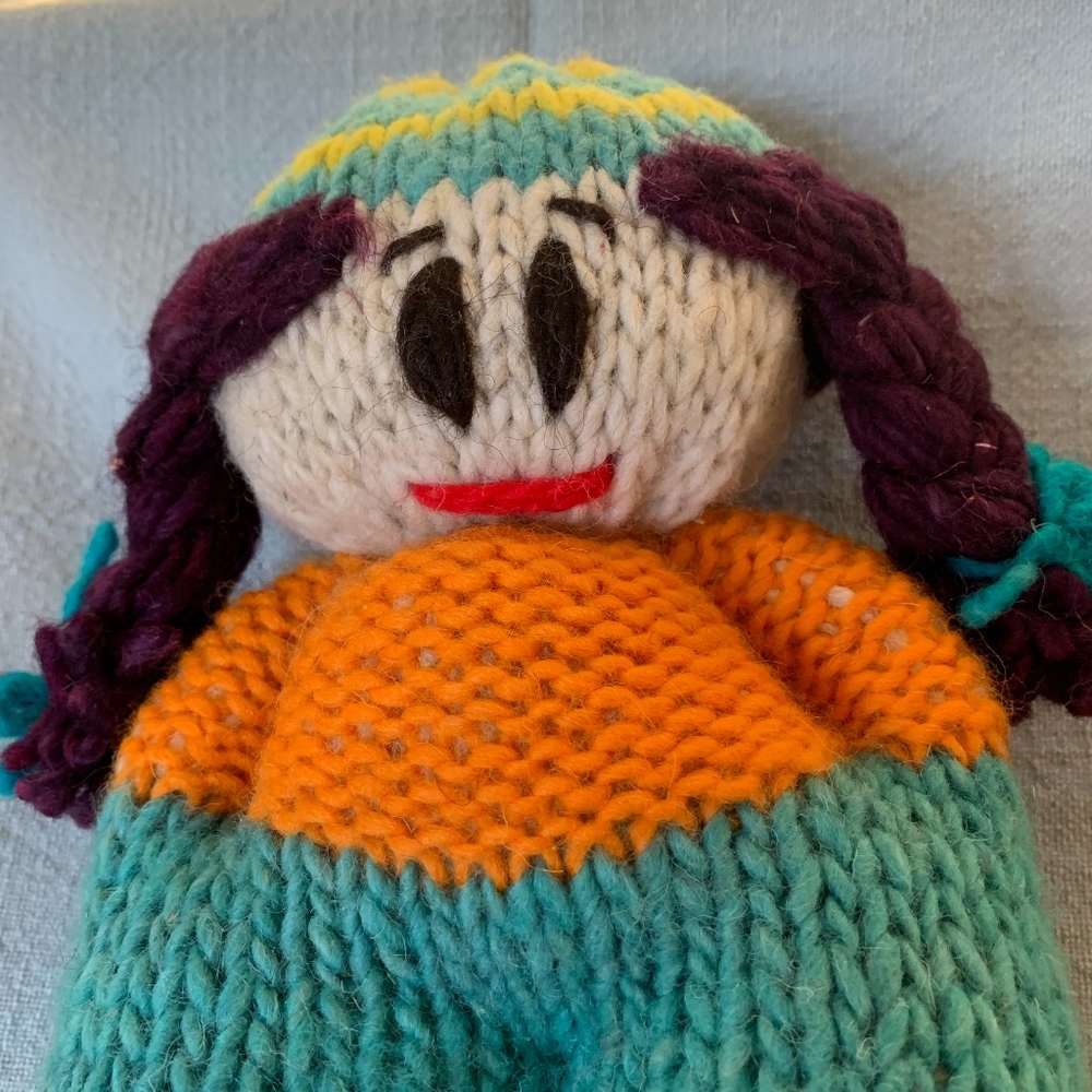 ☃️ 🎁HANDKNIT- 1 of a kind- ARGENTINA 9.5"
